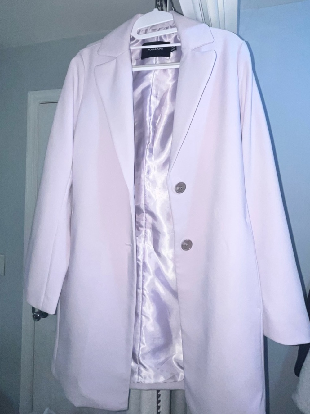 Stylish Light Purple Women’s Tailored Coat